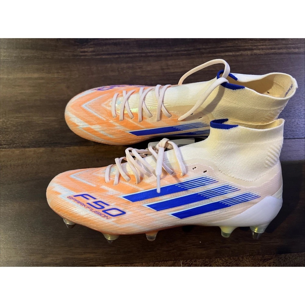New Adidas Womens F50 Spark fusion Elite Metal Soccer Cleats Size 7 Orange